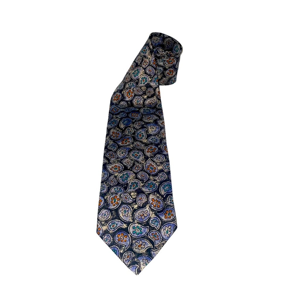 MPB New York London Tokyo Men’s Italian Silk Paisley Neck Tie